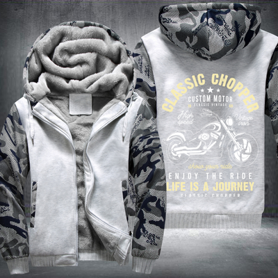 Classic Chopper Custom Motor Fleece Hoodies Jacket