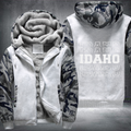 Patriotic USA State Idaho Fleece Hoodies Jacket