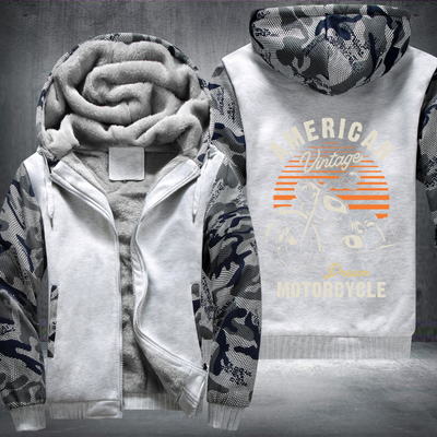American Vintage Dream Motorcycle Fleece Hoodies Jacket