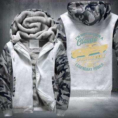 Vintage classic car lover Fleece Hoodies Jacket
