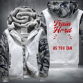 Train Hard As You Can Fleece Hoodies Jacket