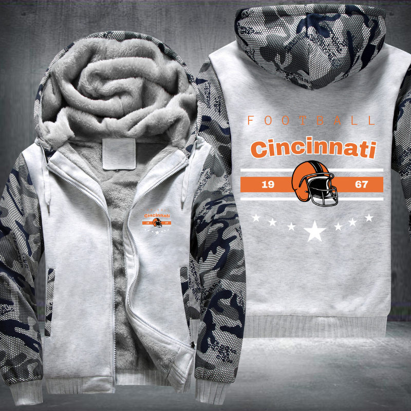 Vintage Football Cincinnati 1967 Fleece Hoodies Jacket