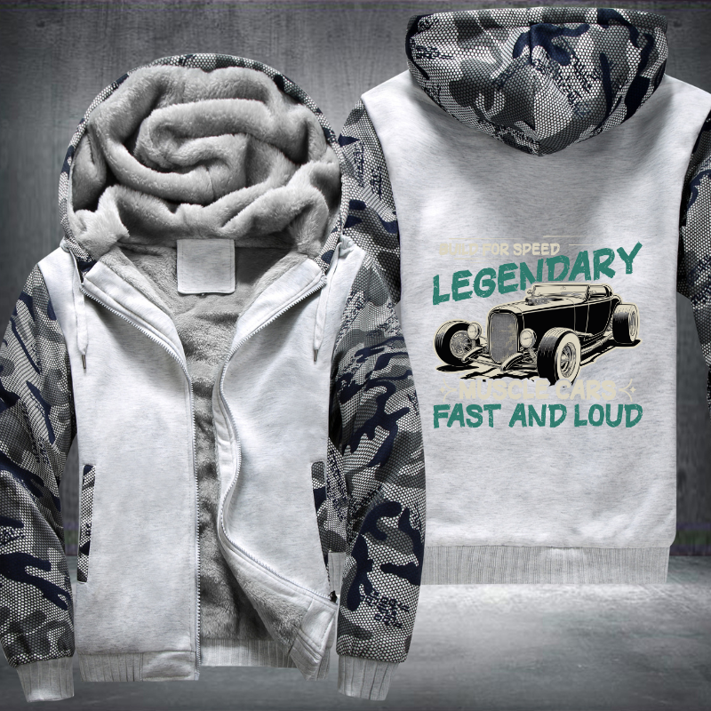 Build for speed legendary muscle Fleece Hoodies Jacket