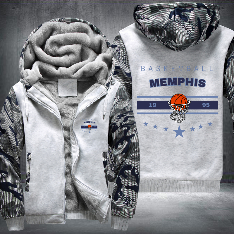 Vintage Basketball MEMPHIS 1995 Fleece Hoodies Jacket