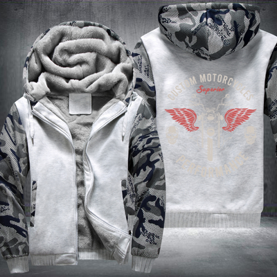Custom Motorcycle Superior Fleece Hoodies Jacket