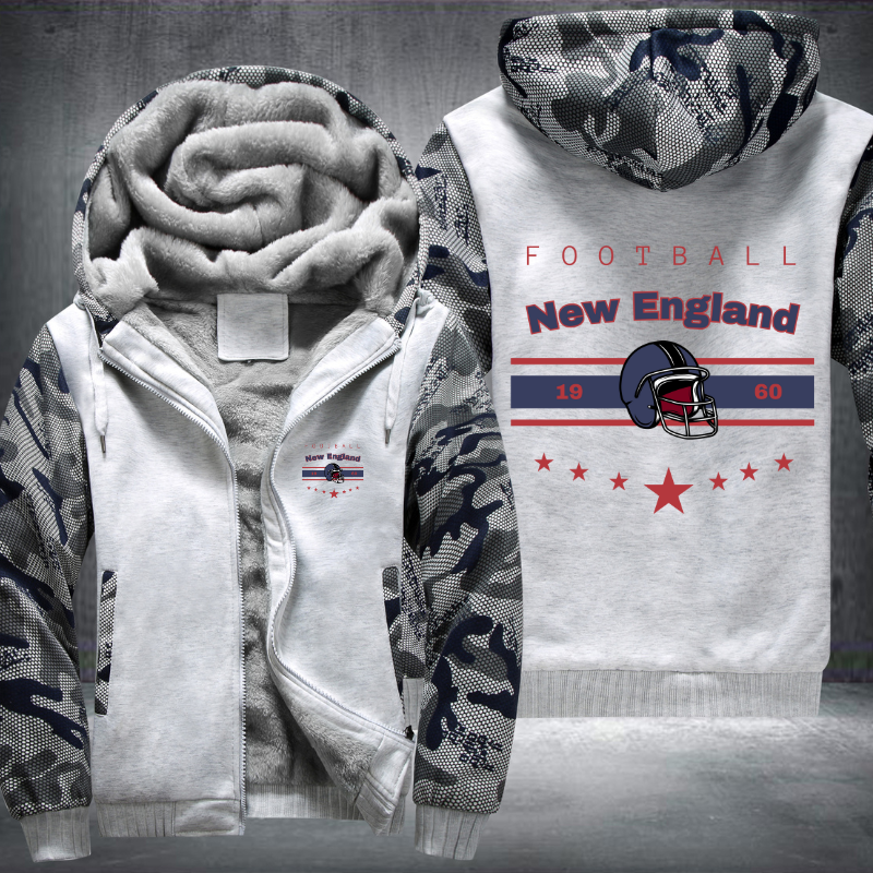 Vintage Football New England 1960 Fleece Hoodies Jacket