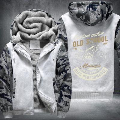 Custom Motor Old School MRK Chopper Fleece Hoodies Jacket