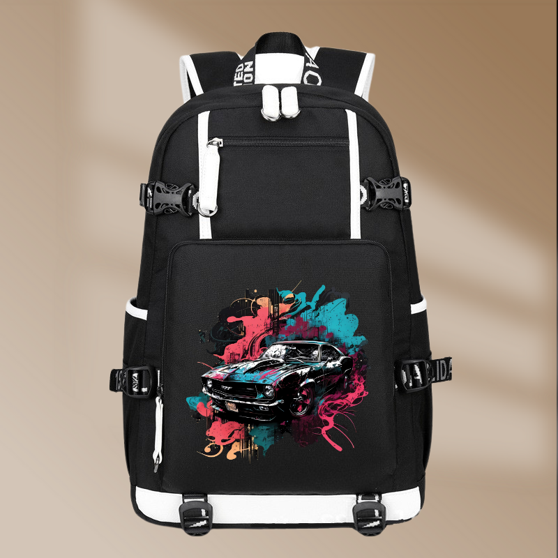 Chevrolet Camaro Z28 1967 Style Printing Canvas Backpack