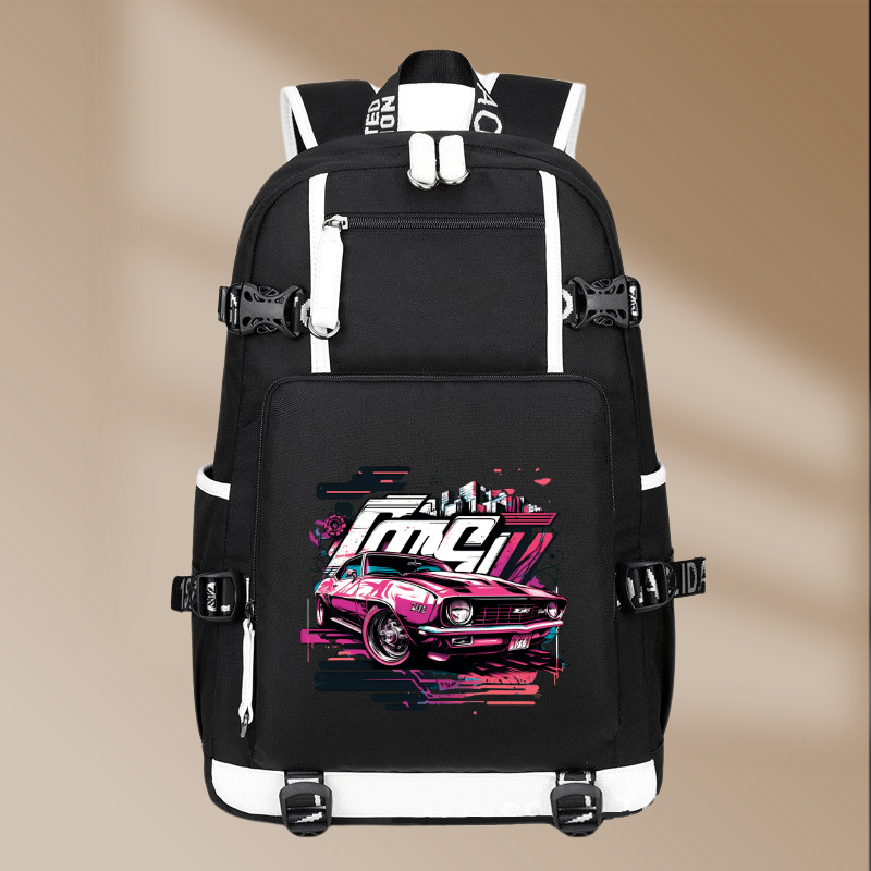 Chevrolet Camaro Z28 1967 Vintage Printing Canvas Backpack