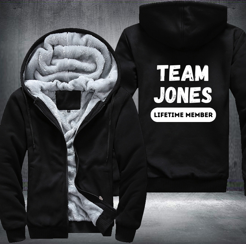 Team JONES Lifetime Member Family Fleece Hoodies Jacket