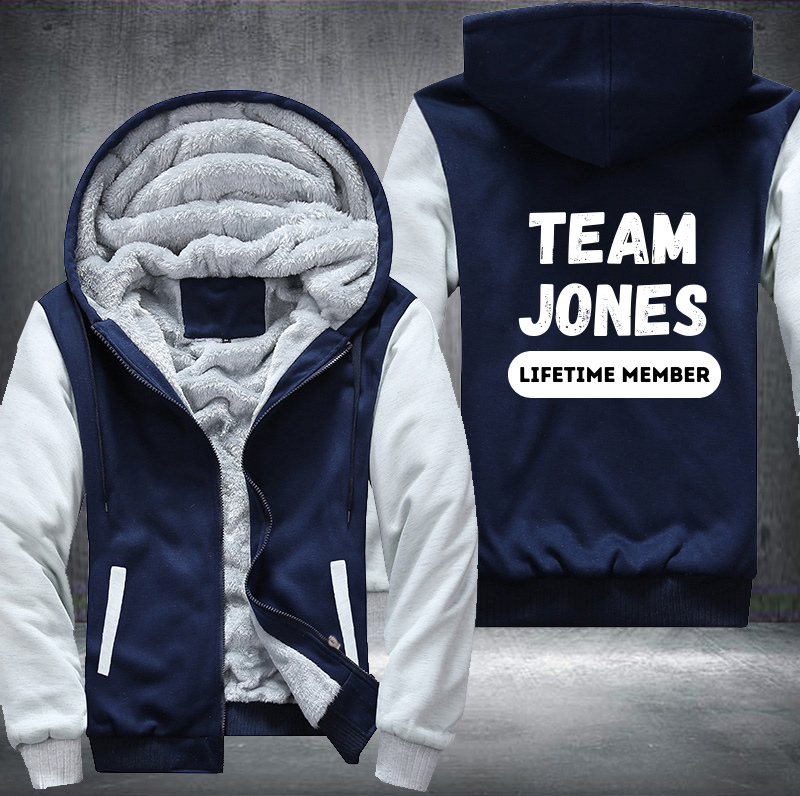 Team JONES Lifetime Member Family Fleece Hoodies Jacket