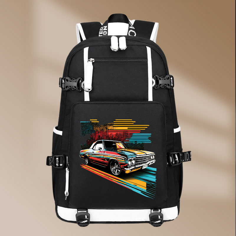 Chevrolet El Camino SS 1968 Printing Canvas Backpack