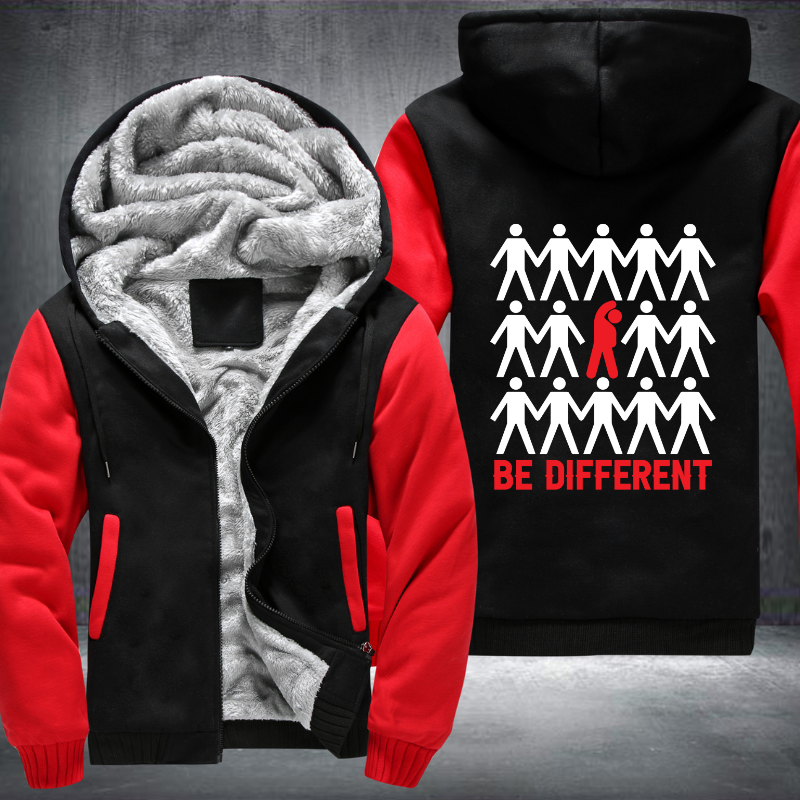 Be Different Fleece Hoodies Jacket