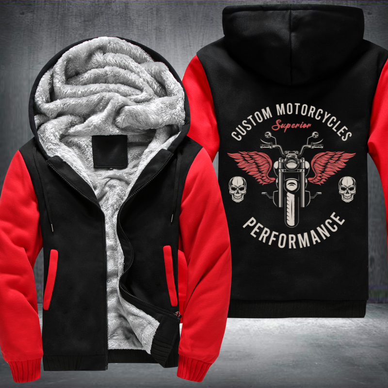 Custom Motorcycle Superior Fleece Hoodies Jacket