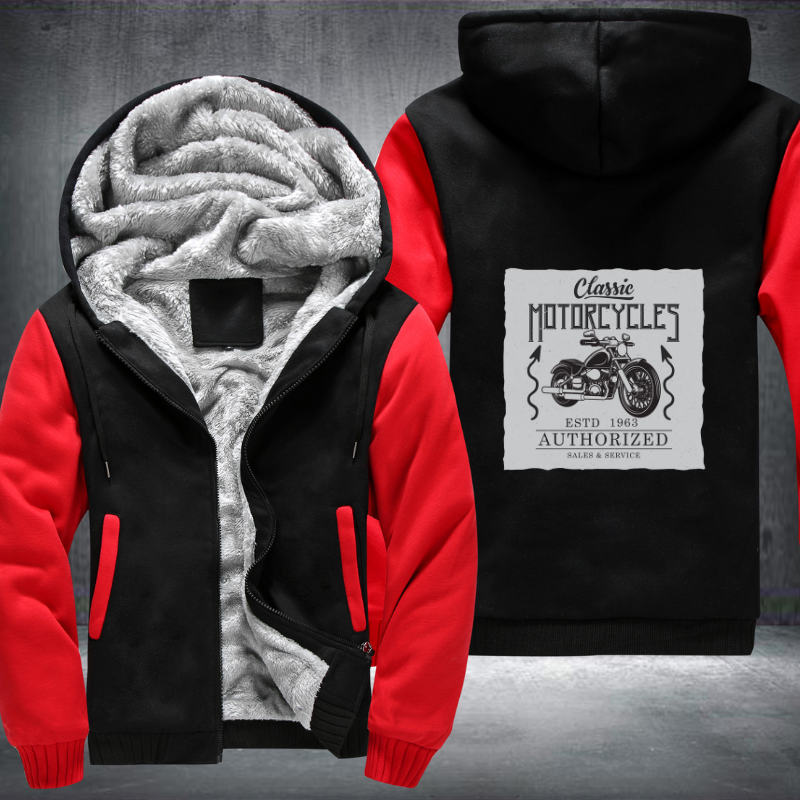 Classic Motorcycles ESTD 1963 Fleece Hoodies Jacket