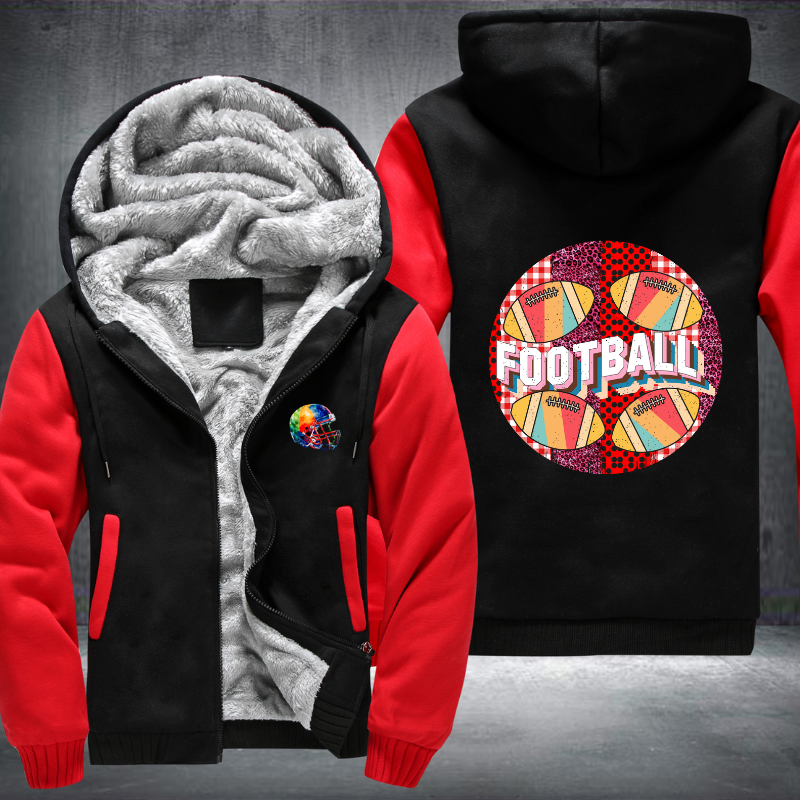 Football Party Fleece Hoodies Jacket