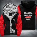 Grandpa Says I'm A 49ers Fan Fleece Hoodies Jacket