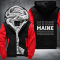 Patriotic USA State Maine Fleece Hoodies Jacket