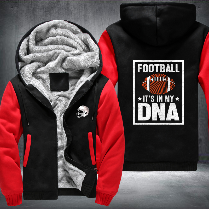 Football it's in my DNA Design Fleece Hoodies Jacket