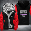 Grandpa Says I'm A Ravens Fan Fleece Hoodies Jacket
