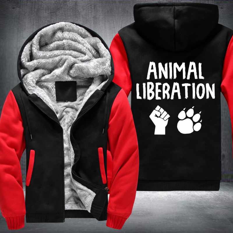 Animal Liberation Fleece Hoodies Jacket