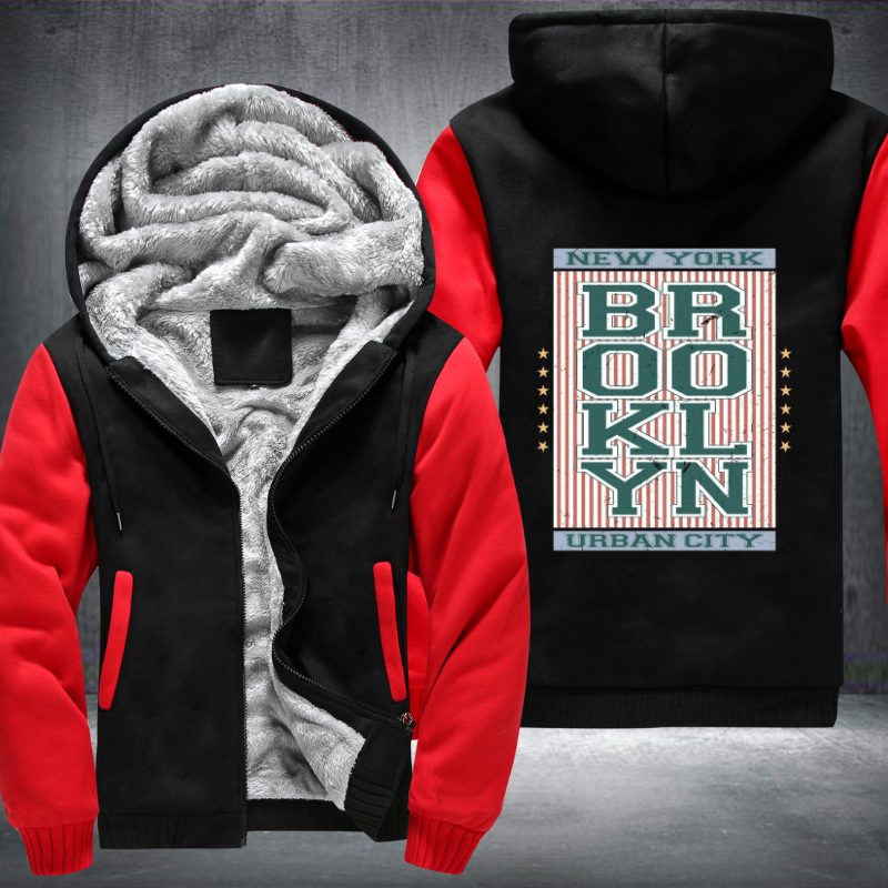 Brooklyn Urban City Fleece Hoodies Jacket