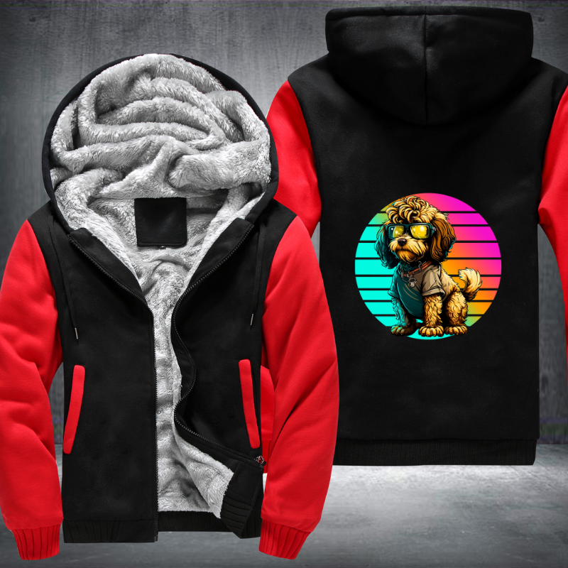 Lovable Dog Fleece Hoodies Jacket