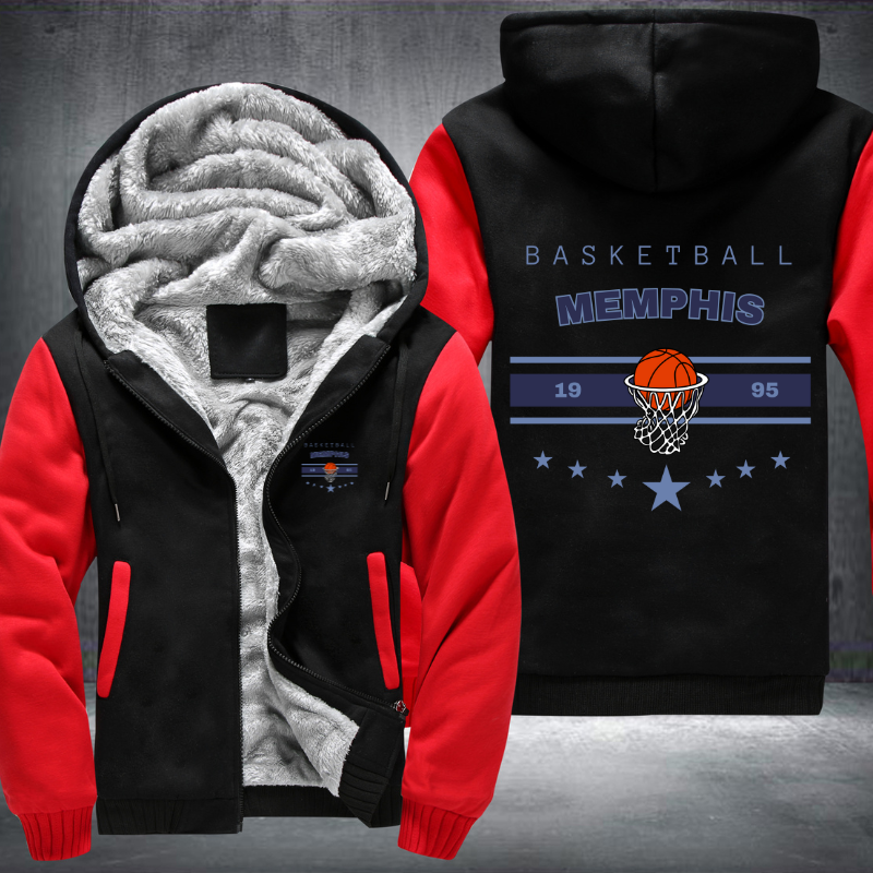 Vintage Basketball MEMPHIS 1995 Fleece Hoodies Jacket