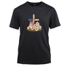 Team Jesus American Flag Art Cotton Black Short Sleeve T-Shirt