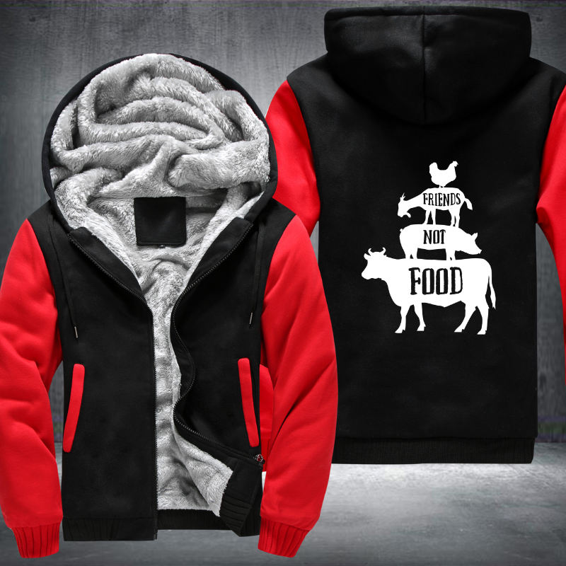 Friends Not Food Fleece Hoodies Jacket