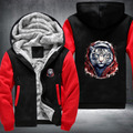 Animal Hiphop Graphic Funny White Tiger Fleece Hoodies Jacket