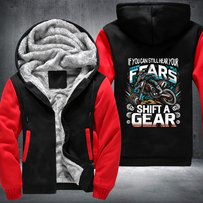 Ride Like A Girl Design Fleece Hoodies Jacket