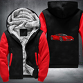 Red Ferrari sport car sublimation Fleece Hoodies Jacket