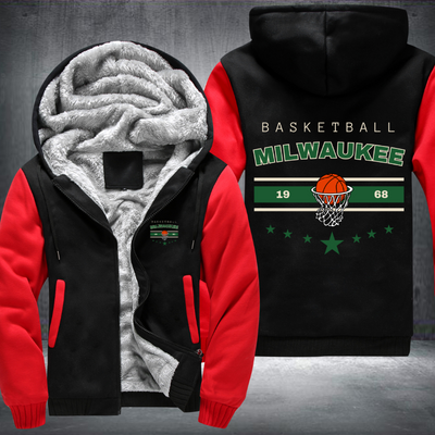 Vintage Basketball MILWAUKEE 1968 Fleece Hoodies Jacket