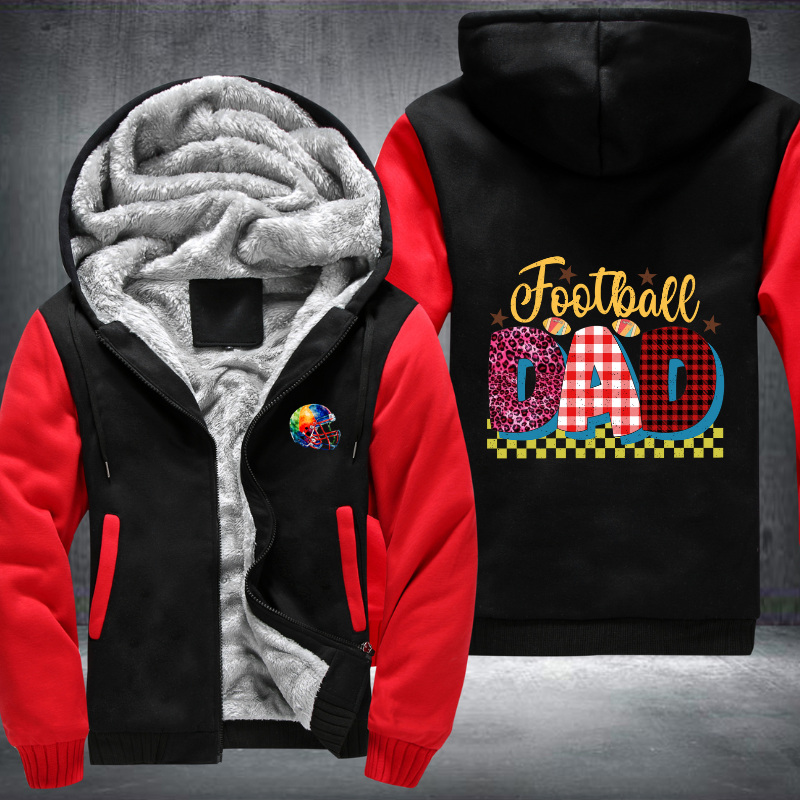 Football Dad Fleece Hoodies Jacket