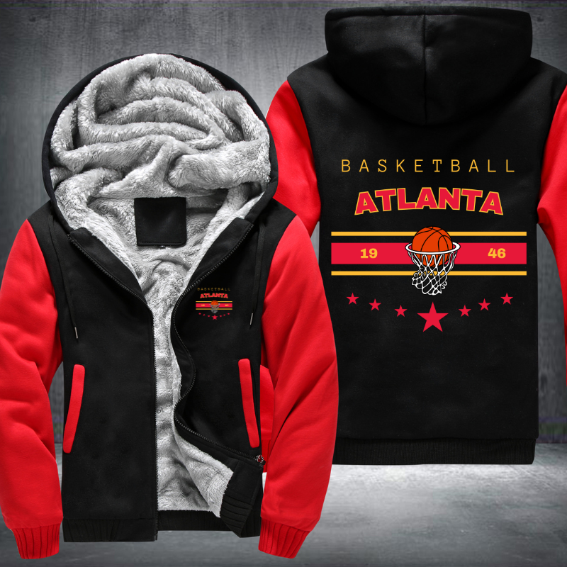Vintage Basketball ATLANTA 1946 Fleece Hoodies Jacket