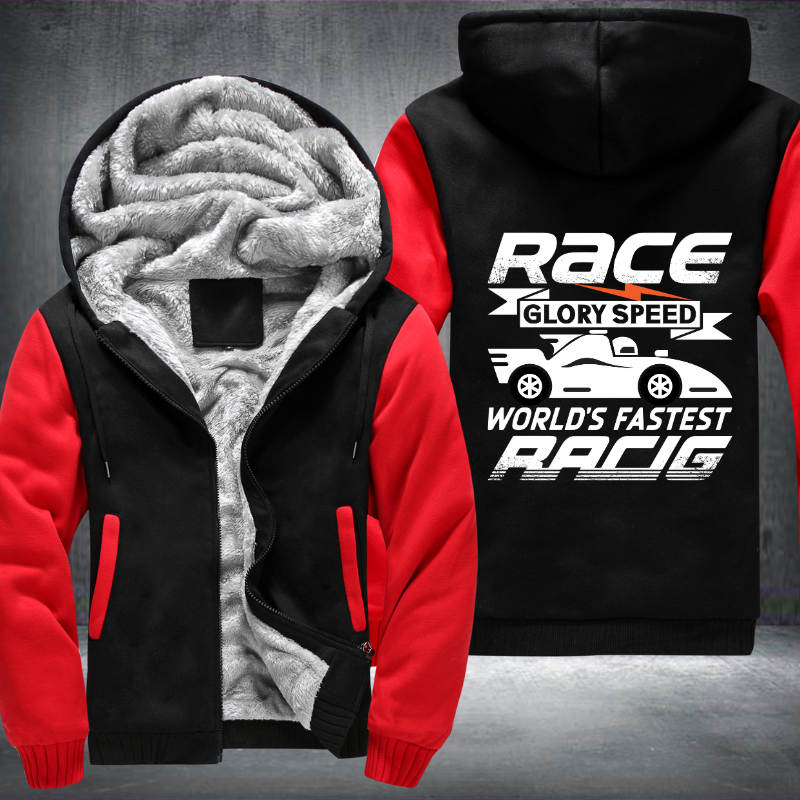 Race Glory Speed World's Faster Racing Fleece Hoodies Jacket