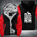 DOG MOM cute design Fleece Hoodies Jacket