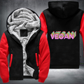 Vegan Colourful Fleece Hoodies Jacket