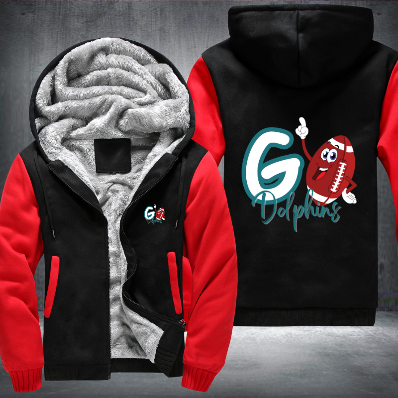 Go Dolphins Fleece Hoodies Jacket