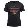Basketball Los Angeles 1947 Cotton Black Short Sleeve T-Shirt