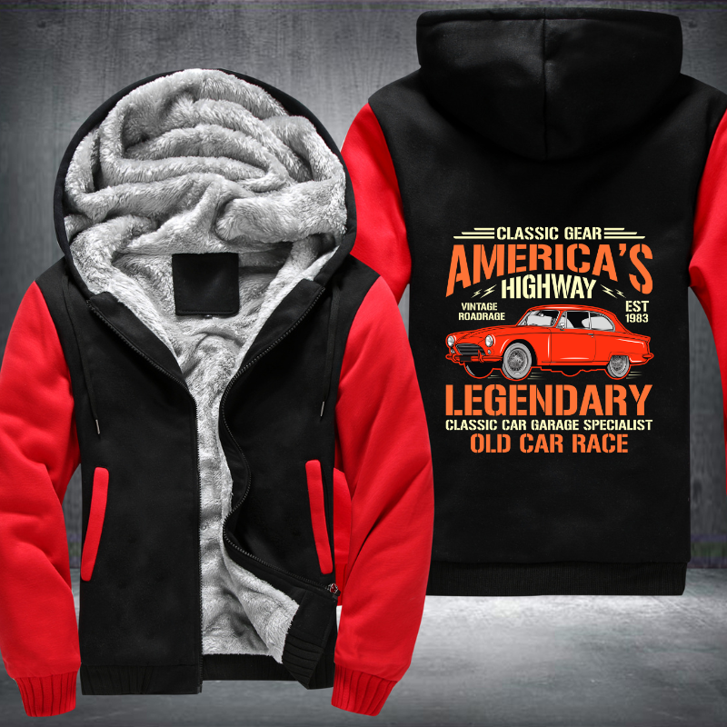 Classic gear Americas Highway Legendary Fleece Hoodies Jacket