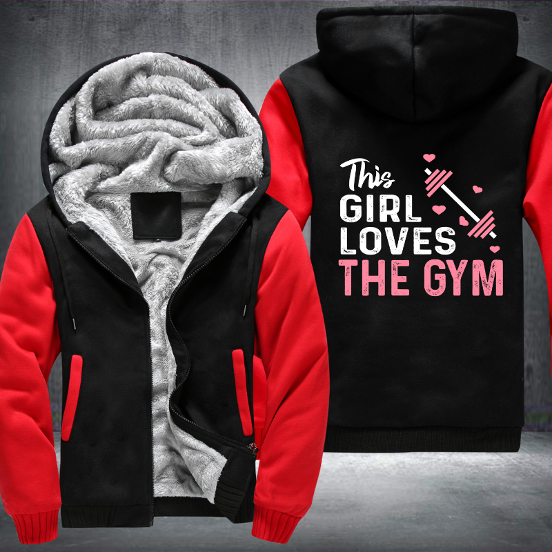 This Girl Loves The GYM Fleece Hoodies Jacket