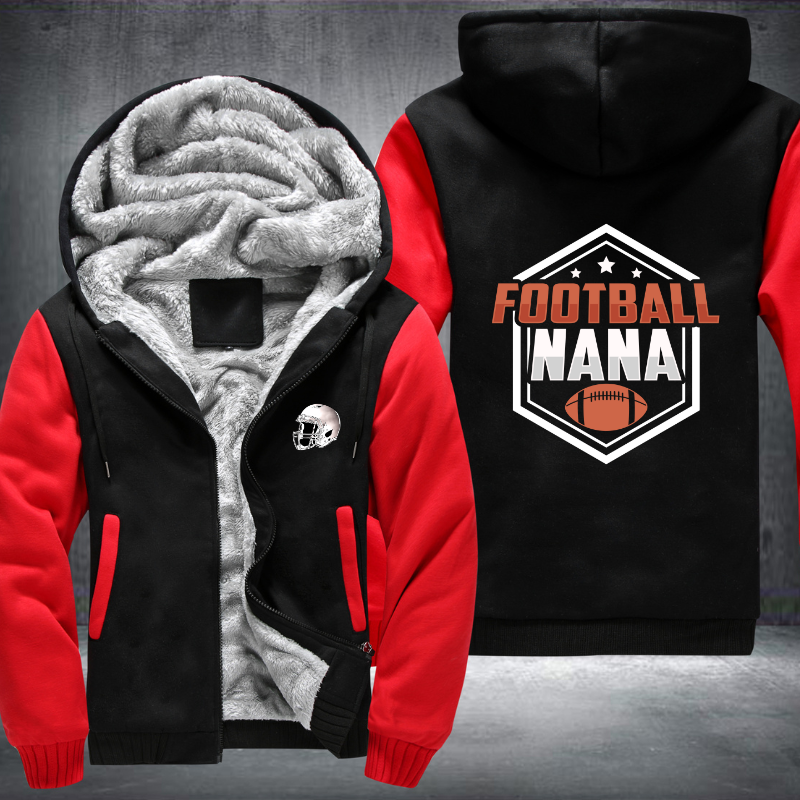Football Nana Fleece Hoodies Jacket
