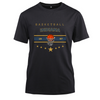 Basketball Indiana 1967 Cotton Black Short Sleeve T-Shirt