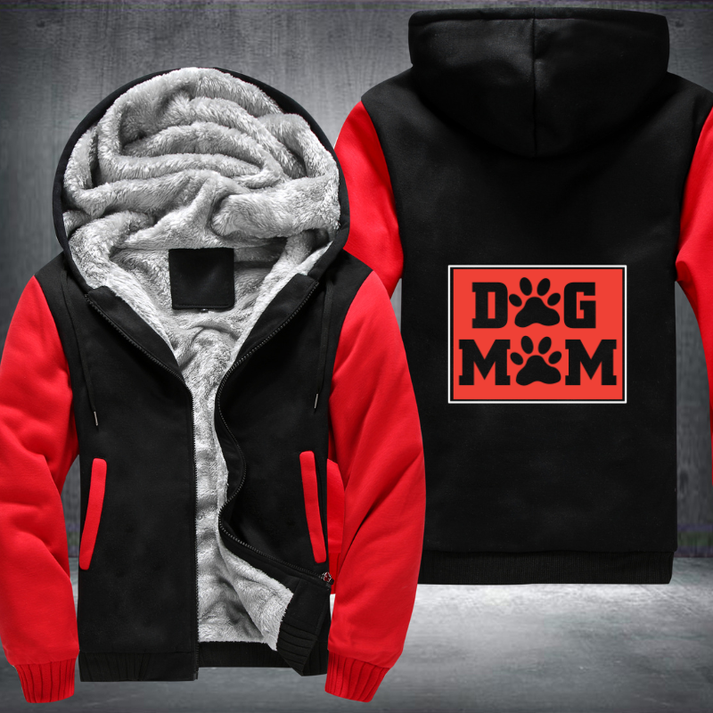 DOG MOM Fleece Hoodies Jacket