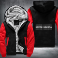 Patriotic USA State South dakota Fleece Hoodies Jacket