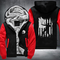 American Football Player USA flag Fleece Hoodies Jacket