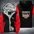 Grandpa Says I'm A Browns Fan Fleece Hoodies Jacket