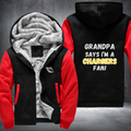 Grandpa Says I'm A Chargers Fan Fleece Hoodies Jacket